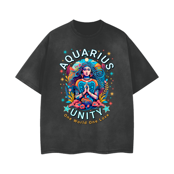 Streetwear Unisex Washed Effect Vintage T-Shirt