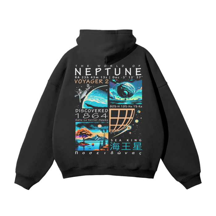 NUE Neptune Cosmic Flow Hoodie (Black Edition)