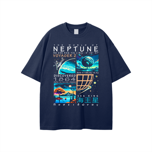 NUE Neptune Comic Flow T-shirt (Navy Blue Edition)