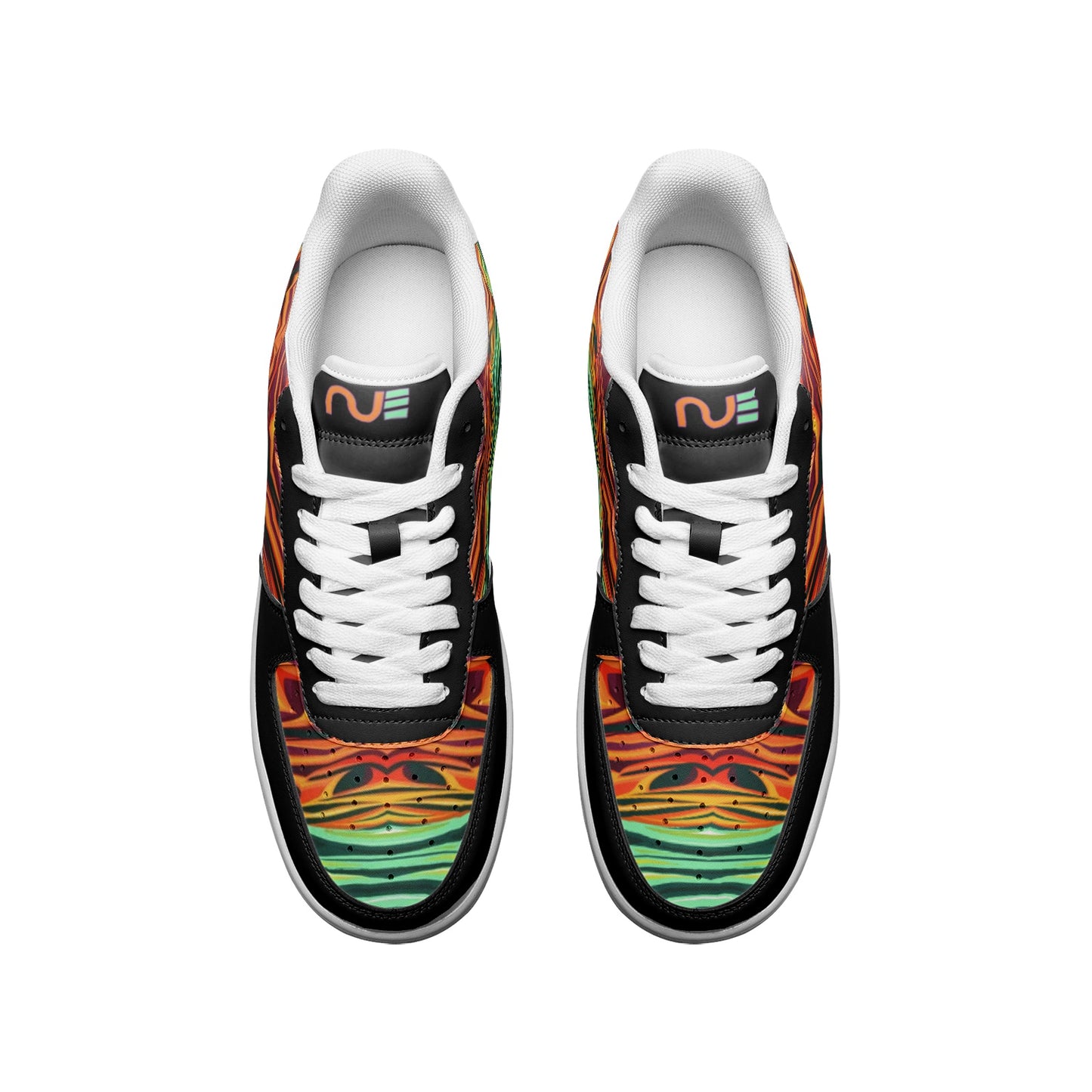 NUE Pisces (Drift Scales) Leather Sneakers