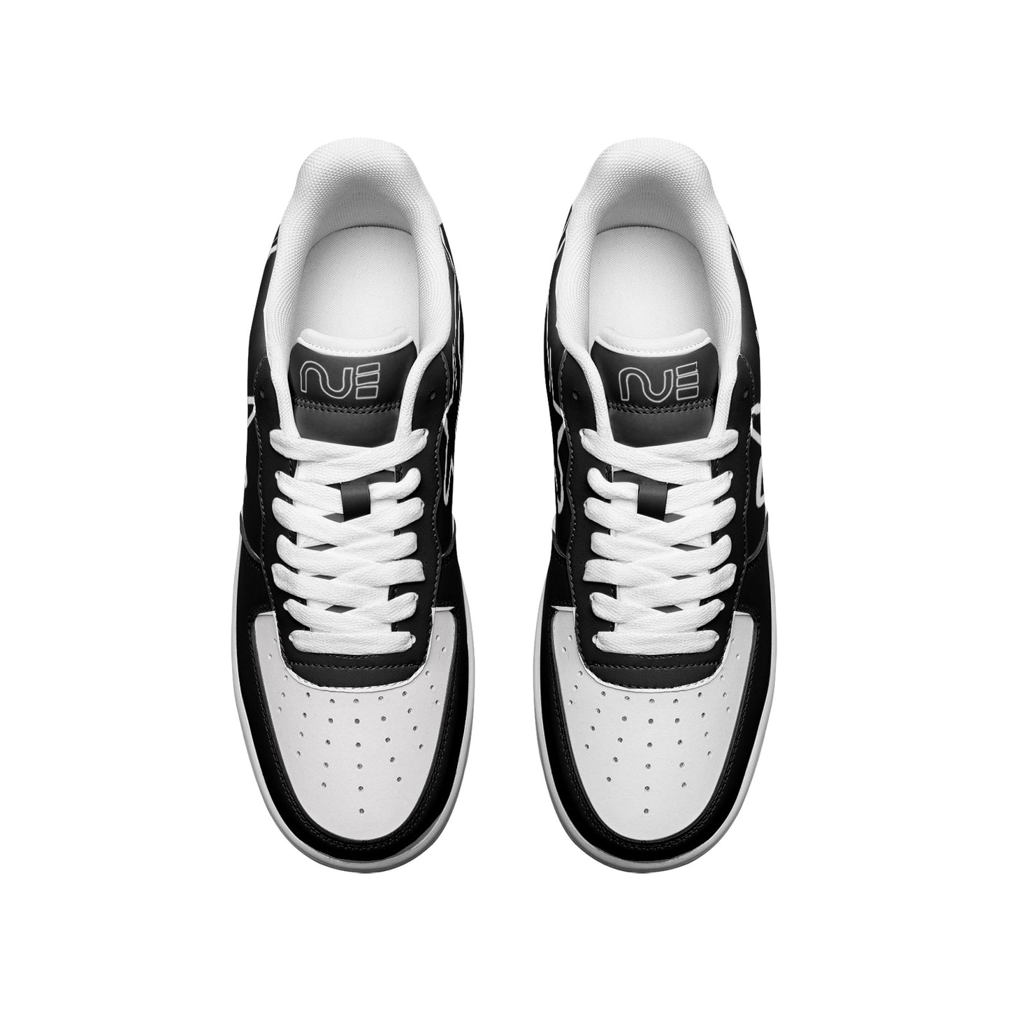 NUE White & Black Space Force Sneaker