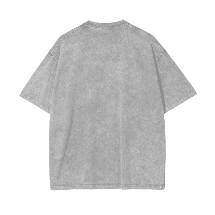 Streetwear Unisex Oversized Snow Wash T-Shirt