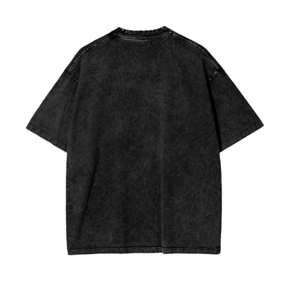 Streetwear Unisex Oversized Snow Wash T-Shirt